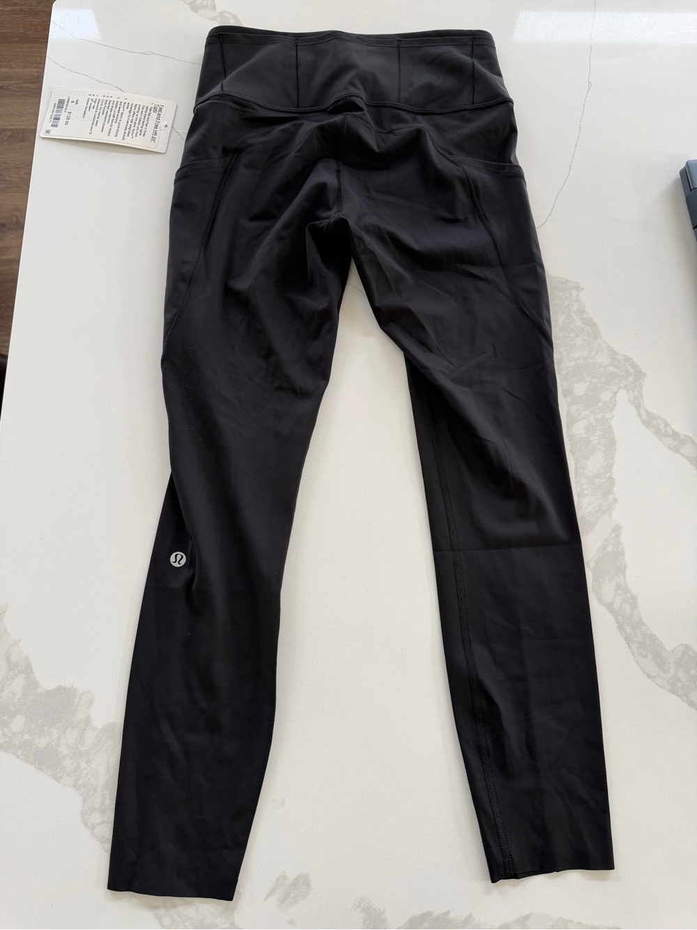 black lululemon Fast and Free High-Rise size 6